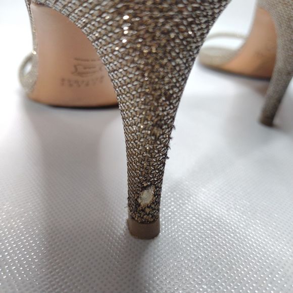 Stuart Weitzman Silver Heels - Picture 5 of 10